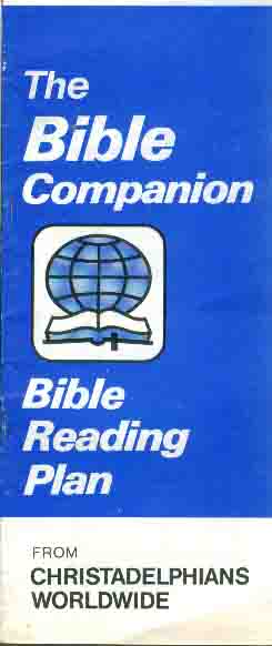 Christadelphian Bible Reading Chart